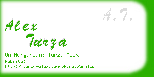alex turza business card